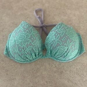 Victoria's Secret Mint Lace Bikini Top